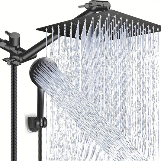 High Pressure Rain Shower Head Combo with Adjustable Arm