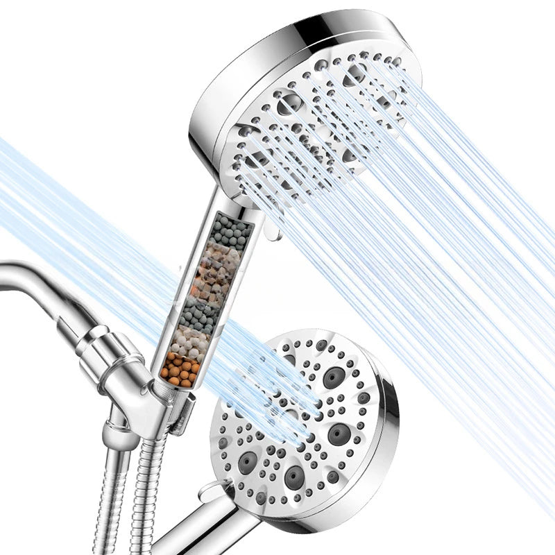 Handheld Shower Head 10-Function Filter Booster